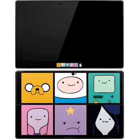 Adult Swim Adventure Time Character Tiles Surface Pro Tablet Skin